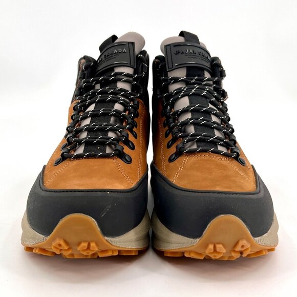 Pajar Urban Alpn Men's Waterproof Hiking Boots Size 8.5 Cognac Black Leather - Picture 3 of 15